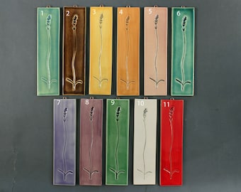 2"x8" Ceramic Hanging Tile- Lavender
