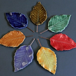 Alder Hanging Leaf-Ceramic Leaf