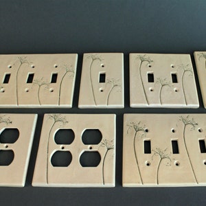 Queen Anne's Lace Ceramic outlet/switch covers