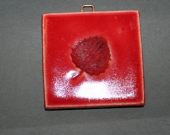 2X2" ELM leaf hanging tile
