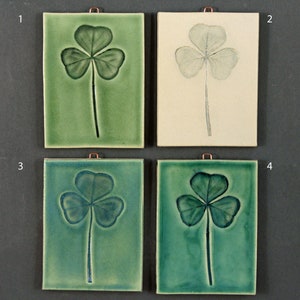 Ceramic 3"x4" Shamrock Hanging Tile