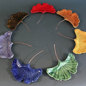 Ceramic Ginkgo Leaf Dish