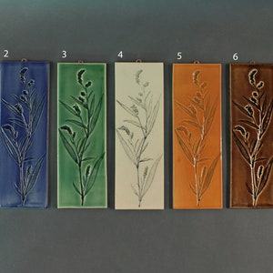 3&quot;x9&quot; Ladys Thumb Ceramic Tile