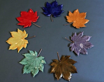 Ceramic Vine Maple-Hanging Leaf