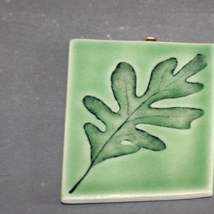 3x4" white oak hanging tile