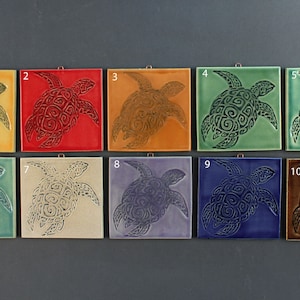 4&quot;x4&quot; Sea Turtle Ceramic Tile