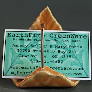 Ceramic Leaf Business Card Holders-2 Designs To Choose From