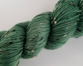 DK Superwash Merino Donegal Tweed hand-dyed yarn LUCKY