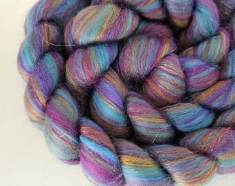 Chesapeake Twilight Superfine Merino stellina top spinning fiber roving MD&W colorway 2025 4 oz.