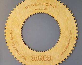 JUMBO Circle Weaving Loom Weave-a-Round for wall hangings, tapestries, pillows, EASY