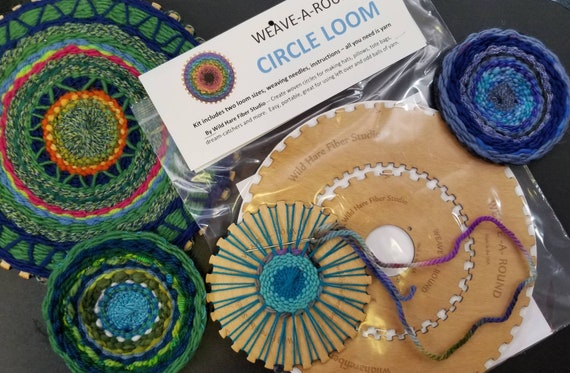 Circle Weaving Loom Weave-a-round Kit Two Sizes DIY for Woven Hat and  Circular Shapes 