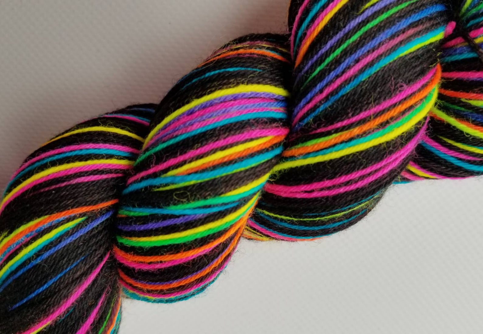 Hand Dyed Fluorescent Sock Yarn Superwash Merino Nylon Etsy