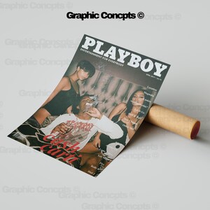 Affiche de l'album Playboi Carti Cash Cartis pour le magazine Playboy