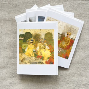 Série Reine des abeilles - Lot de 5 cartes pour notes artistiques