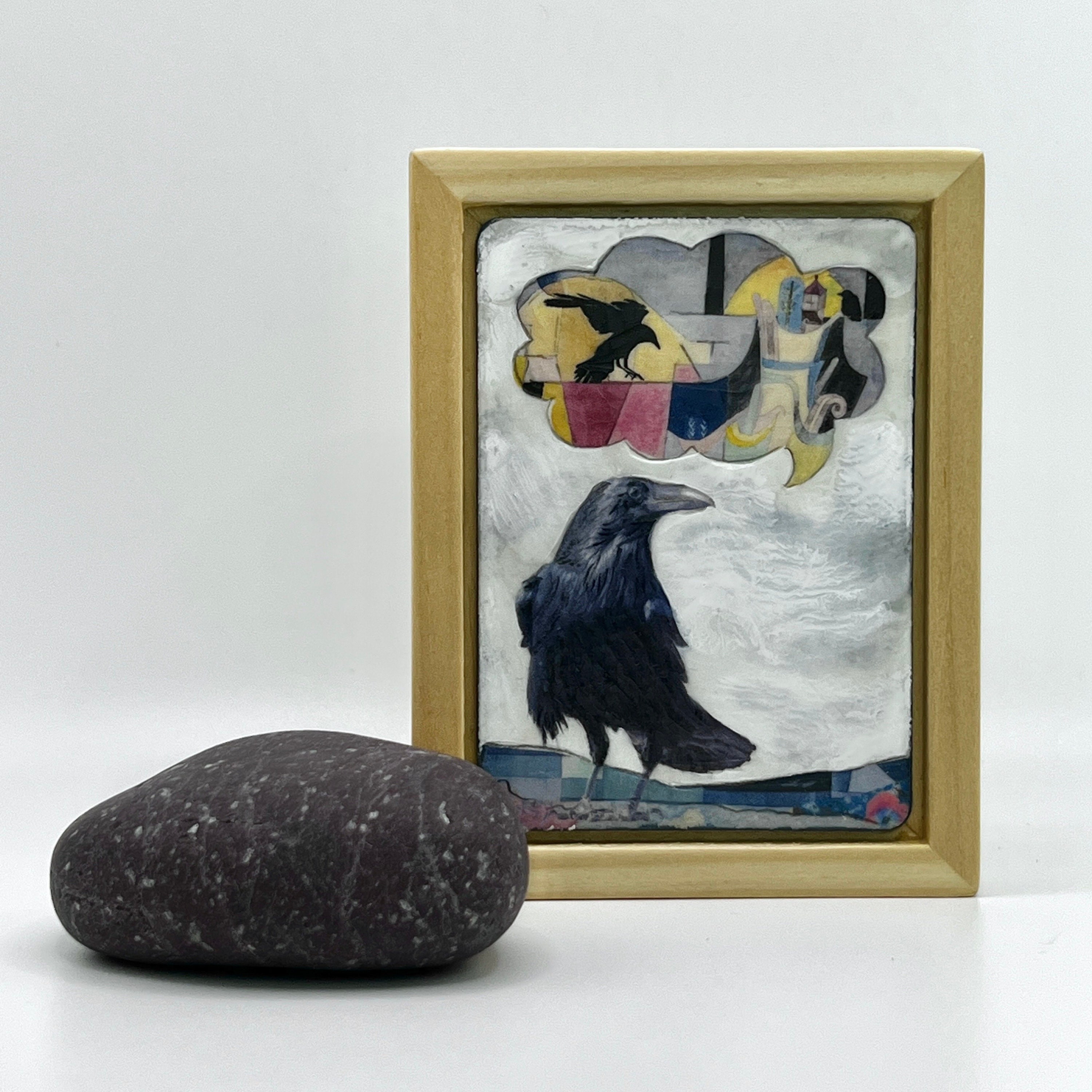 Rose Rafters Encaustic Mini Painting - Etsy