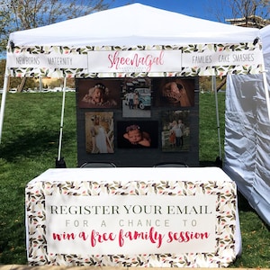 Vinyl Craft Show Banner 1x9 Foot for your Table, Tent or Booth, 12 inch by 9 foot banner for a 10x10 Tent Canopy, Street Fair, Festival