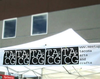 1x7 Foot Vinyl Banner: Craft Show, Wedding, Party or Trade Show Display