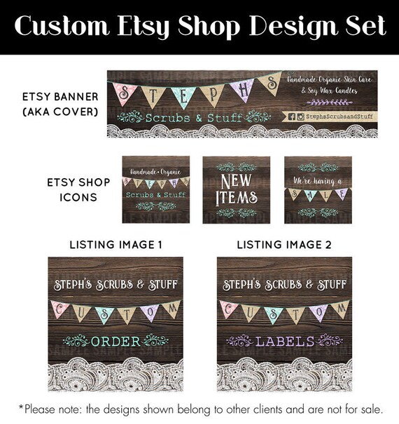 Etsy Shop Set Cover Photo Etsy Shop Design Custom Cover Banner Etsy