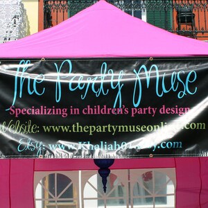 Vinyl Craft Show Banner 1x9 Foot for your Table, Tent or Booth, 12 inch by 9 foot banner for a 10x10 Tent Canopy, Street Fair, Festival image 2