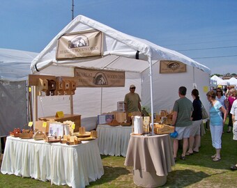 Full Color Craft Show Banner Printed with Your Logo on Durable Weatherproof Vinyl, Event or Party Backdrop 3x8, 3x6, 10 Foot Tent Banner