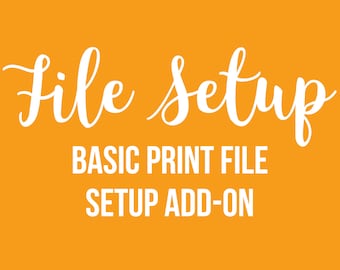 Basic File Setup Add on for business card printing clients - Double Sided