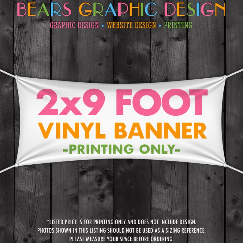 2x9 Foot Vinyl Banner for your Craft Show Booth image 2