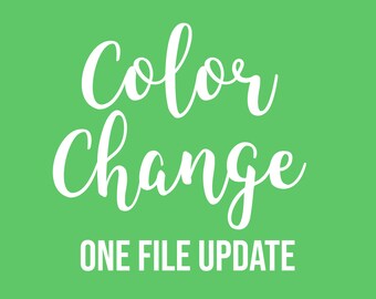 Color Change Add-On for Current Design Clients