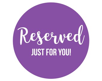 Reserved for Laura