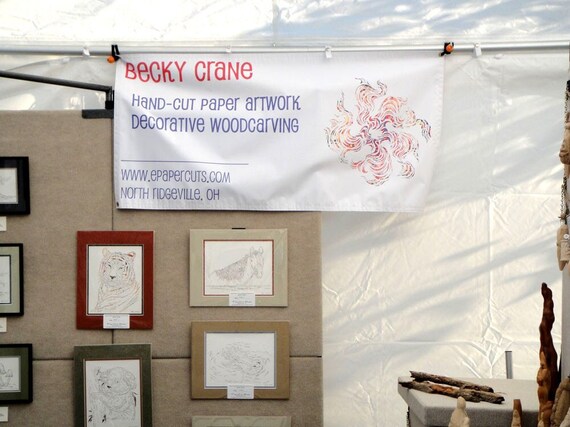2x4 Foot Vinyl Banner Printing: Craft Show Booth, Full Color