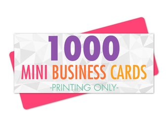 Business Cards Mini, 1000 Business Cards Printed, Business Card Printing, Glossy Business Cards, Matte Business Cards