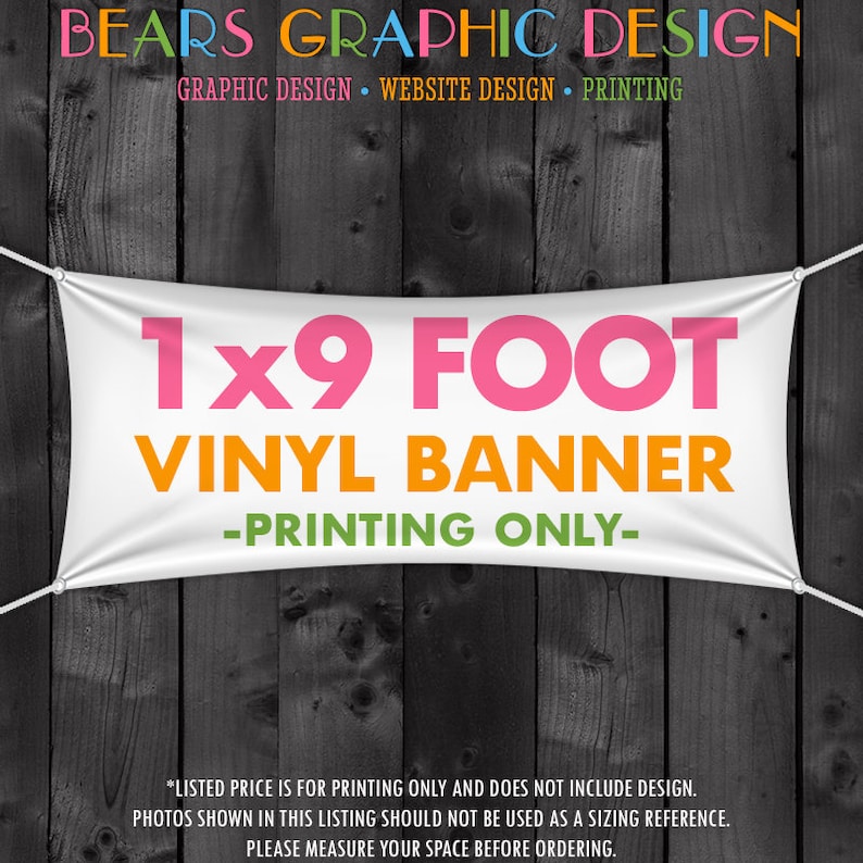 Vinyl Craft Show Banner 1x9 Foot for your Table, Tent or Booth, 12 inch by 9 foot banner for a 10x10 Tent Canopy, Street Fair, Festival Bild 3