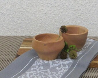 Wee Bowls Set of 2 - Hand Turned Wood - Soft Maple