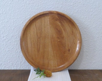 Wood Plate - Mesquite - 10-3/4" Diameter