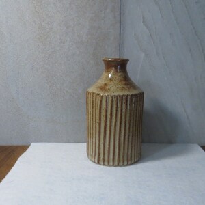 Stoneware Small Bud Vase Birch Brown 8 ounce image 5