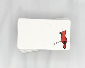 Beautiful Red Cardinal - Mini Note Cards (Pack of 56) | Premium Textured, 100% Recycled, GIVES BACK