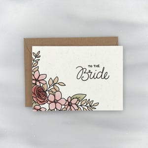 Bride in Bloom - Bridal Enclosure Mini Card | Premium Textured, 100% Recycled, GIVES BACK