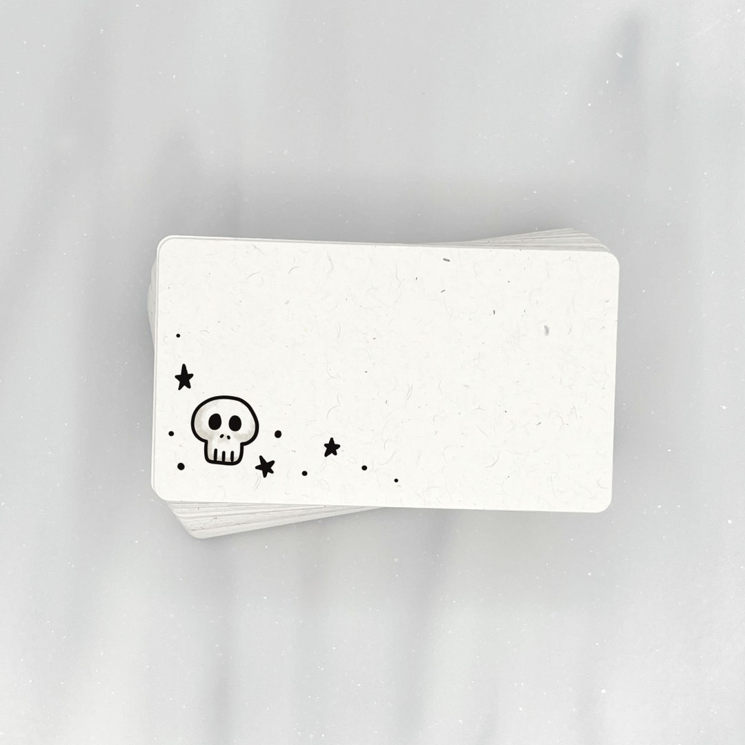Skull & Stars - Halloween Mini Note Cards (pack of 56) | Premium ...