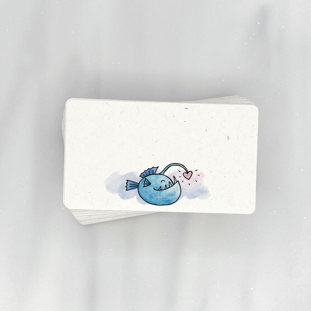 Lovely Anglerfish - Mini Note Cards (pack of 56) | Premium