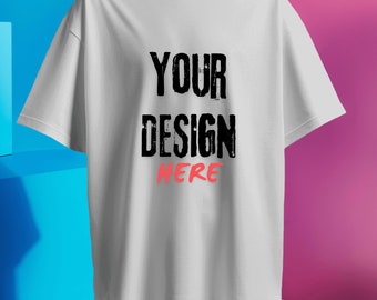 Professional Canvas T-Shirt Mockup, Flat Lay Mockup Shirt, Clothing Design Mockup, Graphic Design Resource