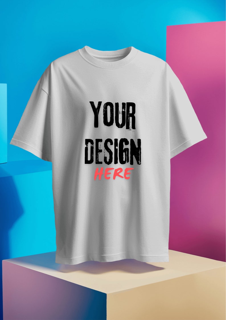 Professional Canvas T-Shirt Mockup, Flat Lay Mockup Shirt, Clothing Design Mockup, Graphic Design Resource image 1