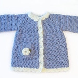 Toddler Cotton Coat and Bunny Crochet Pattern 686 image 2