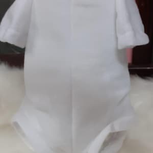 23-24&quot; REBORN KIT Cloth body for reborn baby. 3/4 arms and full front leg without joint. White