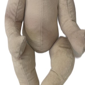 23-24&quot; reborn kit. Cloth body for reborn baby. Cuddle. Beige.