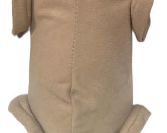 19-20&quot; reborn kit. Cloth body for reborn baby. Full articulated limbs. Beige