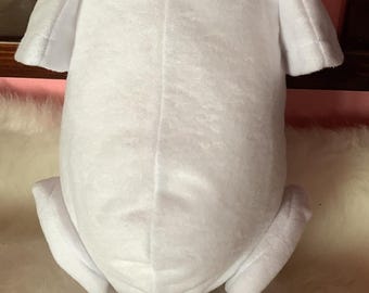 23-24&quot; reborn kit. Cloth body for reborn baby. 3/4 arms and full articulated legs. White.