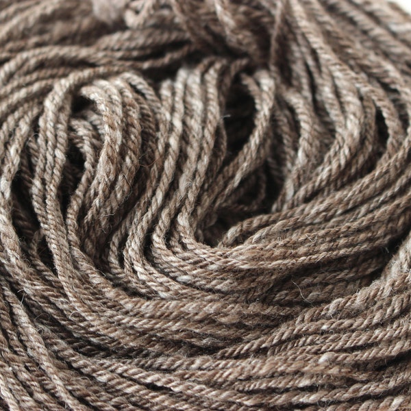 Hand spun merino wool, silk and alpaca,  Tarnished Silver, 3ply DK weight yarn, soft knitting crochet yarn, gray yarn