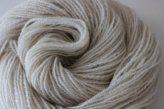 BFL Wool Blended with a off White Alpaca