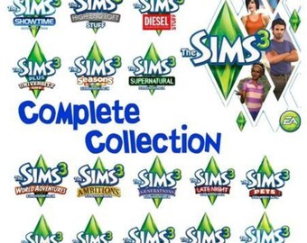 Digitaler Download des PC-Spiels „Die Sims 3 Complete Collection“.