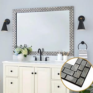Lax Custom made mirror frame for existing mirror, personalised gift, wall art, home décor vintage custom frame, existing mirror frame