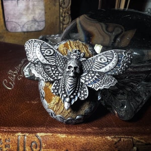 The Death Moth Ring, Huge, unique statement ring, adjustable ring